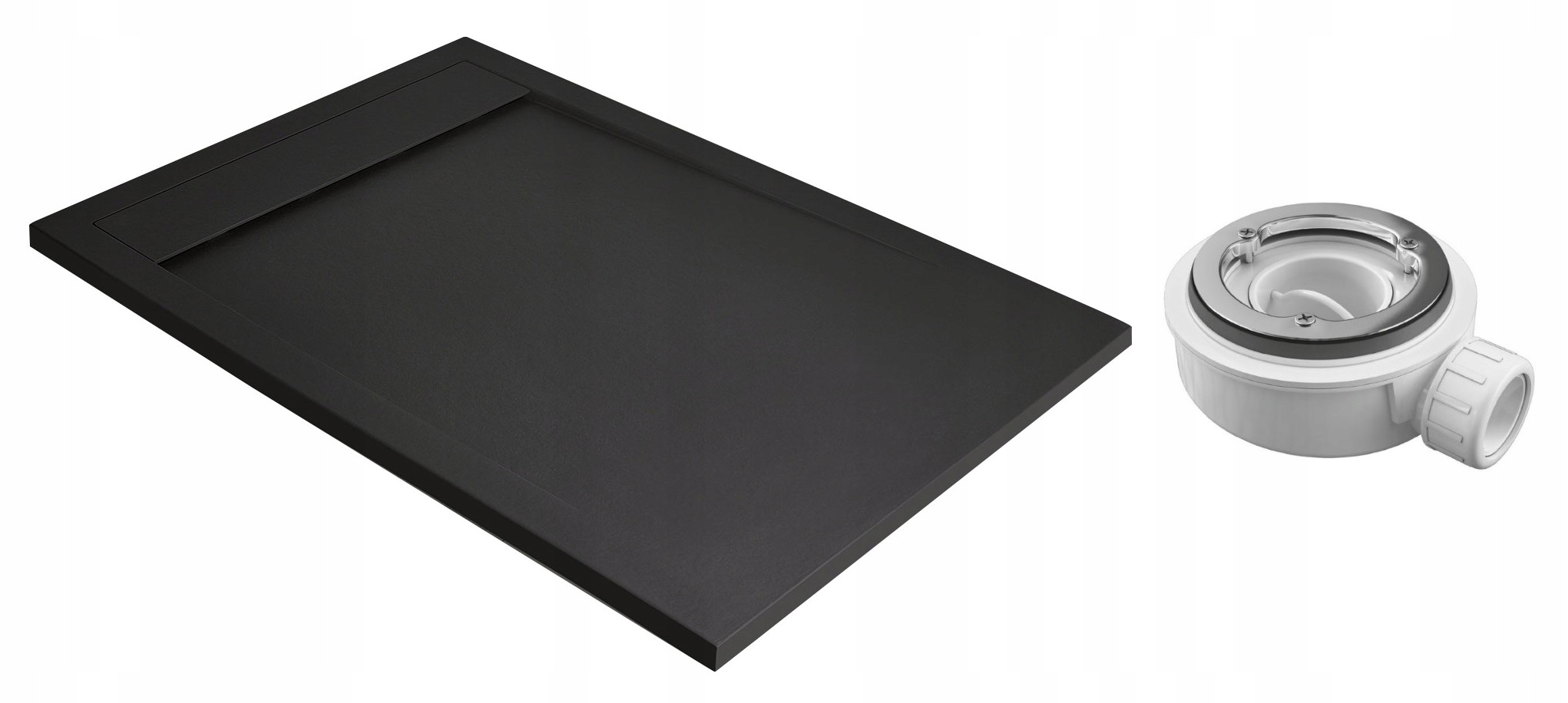 Sprchová vanička - Pádlovania radaway Teos F 100x90 čierny trap