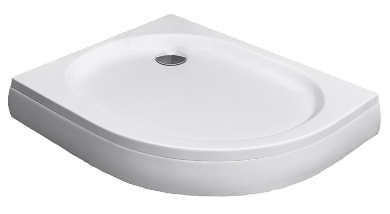 Sprchová vanička - RADAWAWAWAWAWAWAWAWAWAWAWAWOWN -ROUND PADDLING bazén Patmos E 100x80 vľavo