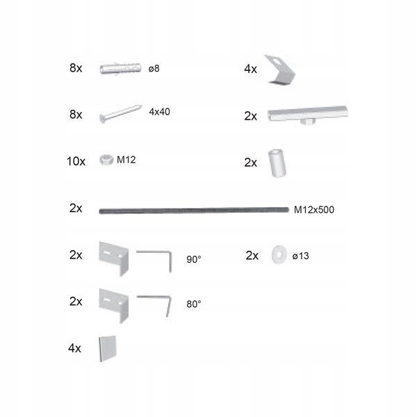 RAVAK 10 PANEMKIT B28100000N