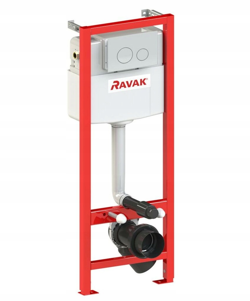 Podomietkový WC modul - Ravak Smart Eco Flat Meather + tlačidlo