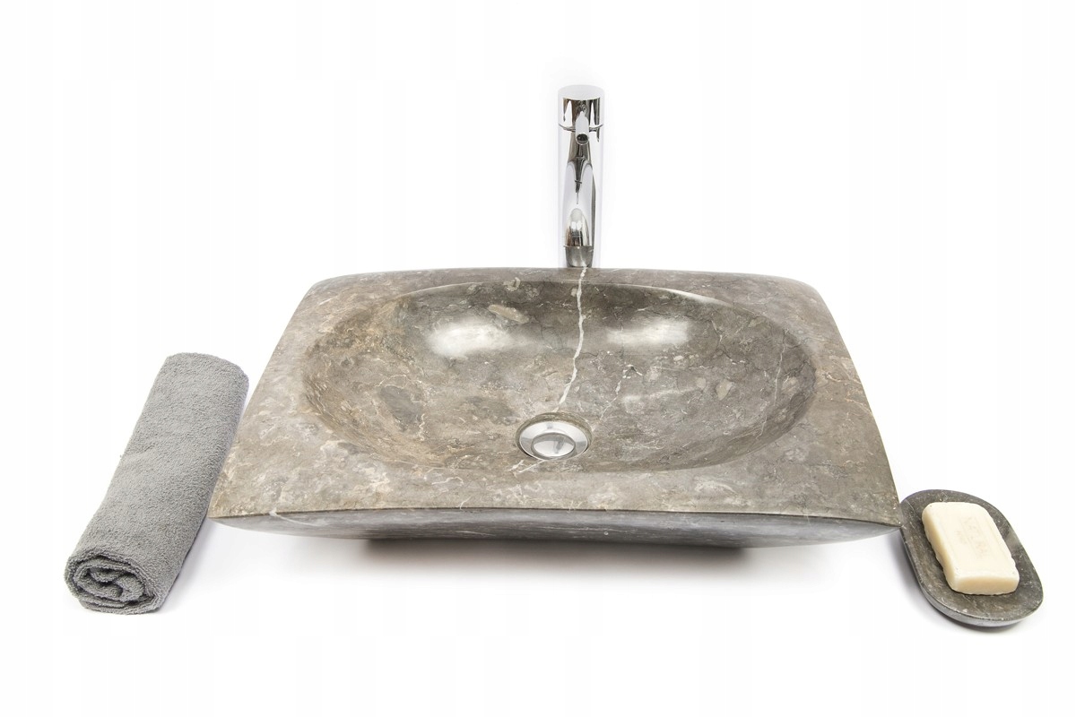 Umývadlo - RCKK-P šedá A 50x35 Stone Covered Washbasin