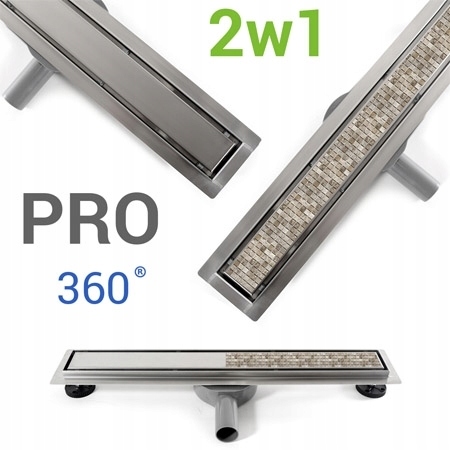 Sprchový žľab odtok - Rea Neo Pro Line Drain 90 cm pod dlaždicami