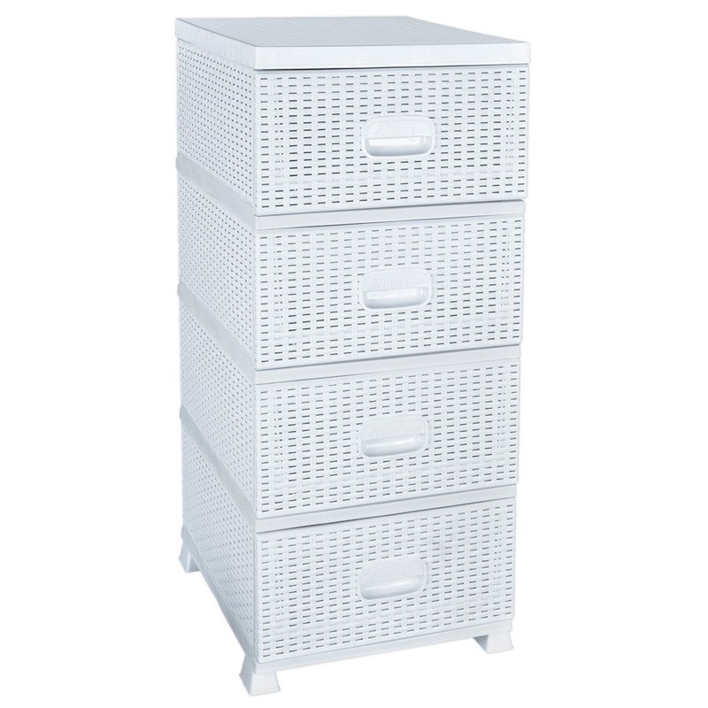 Kúpelňová skrinka - Rack, hrudník, POLICE, kúpeľňa, ratan, 3 farby