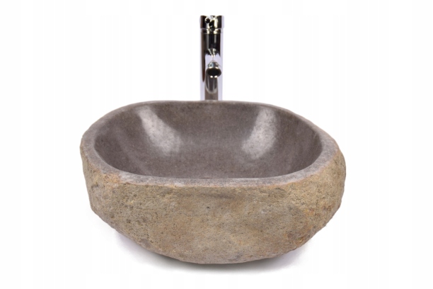 Asymetrické umývadlo - River Stone RSB1 Q129 Kameň A Washbasin na doske