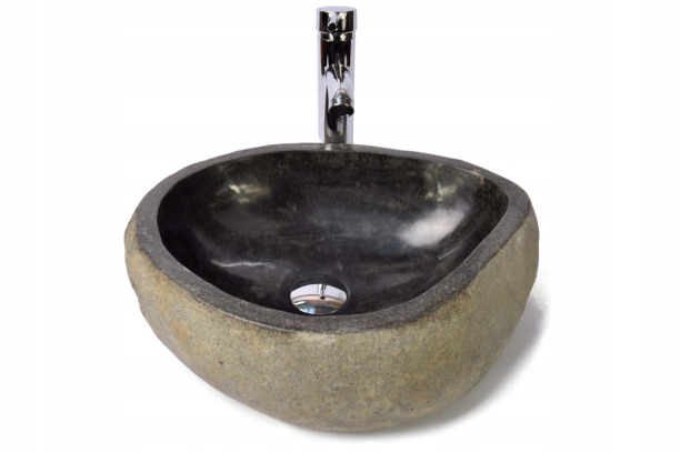 Asymetrické umývadlo - River Stone RSB1 Q131 Kamenná doska Washbasin