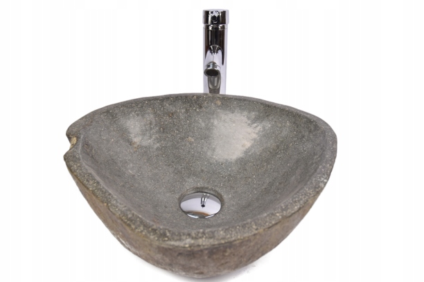Asymetrické umývadlo - River Stone RSB1 Q141 Kamenná doska Washbasin