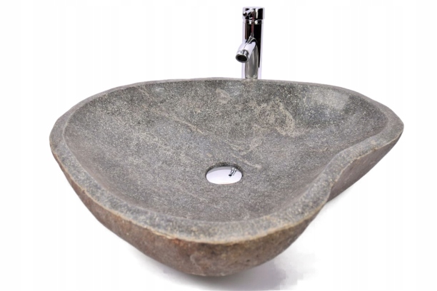 Asymetrické umývadlo -  River Stone RSB3 BT4 Stone Stone Railway Scale and