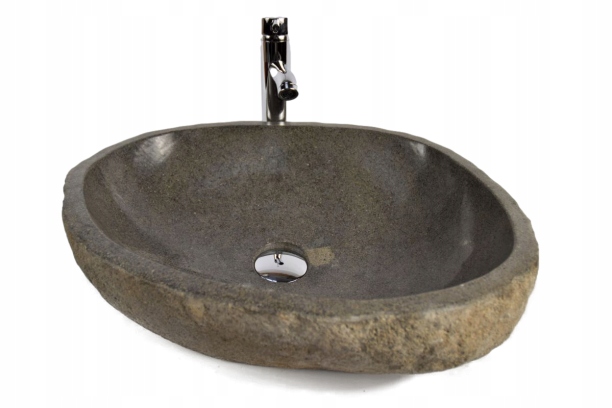 Asymetrické umývadlo -  River Stone RSB3 Z38 Stone A Pulttop Washbasin I