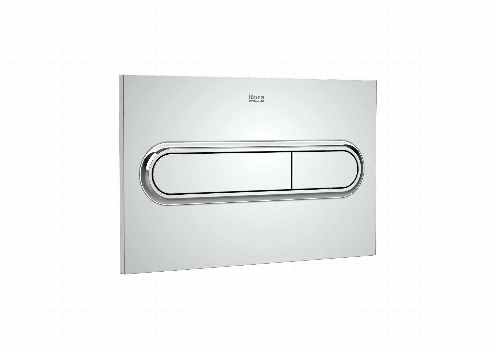 Splachovacie WC tlačítko -  ROCA PL1 ONE Dvojité chrómové tlačidlo A890195001