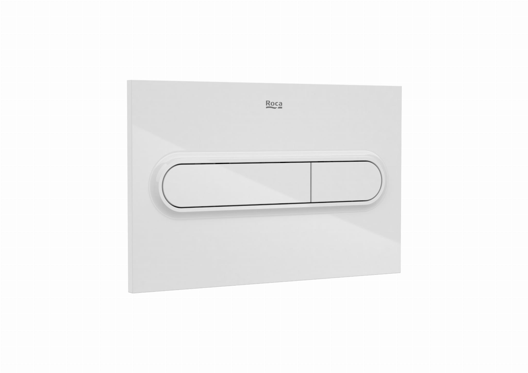 Splachovacie WC tlačítko -  ROCA PL1 Jeden dvojité gombíky biele A890195000
