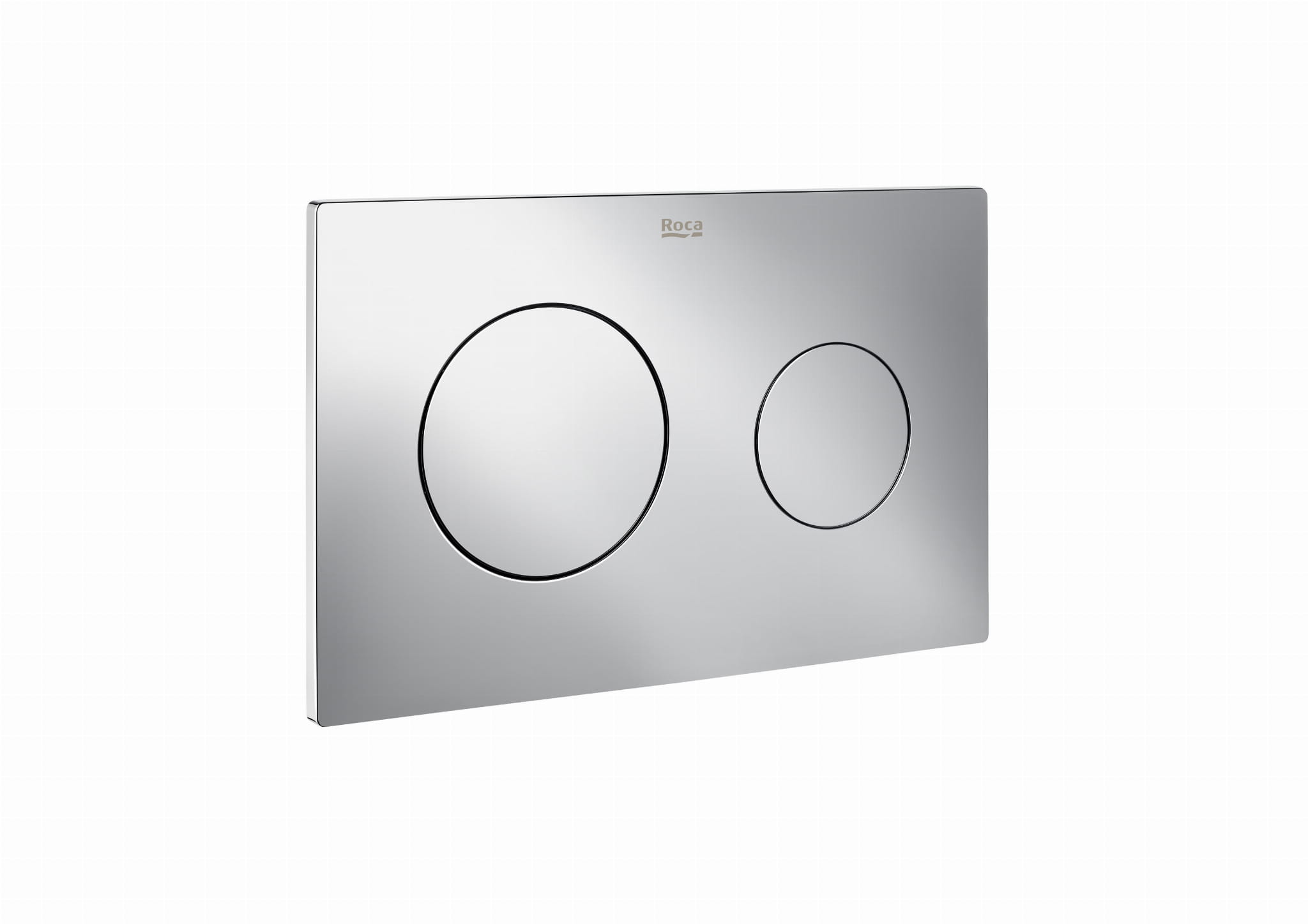 Splachovacie WC tlačítko -  ROCA PL10 ONE Dvojitý chrómový tlačidlo A890189001