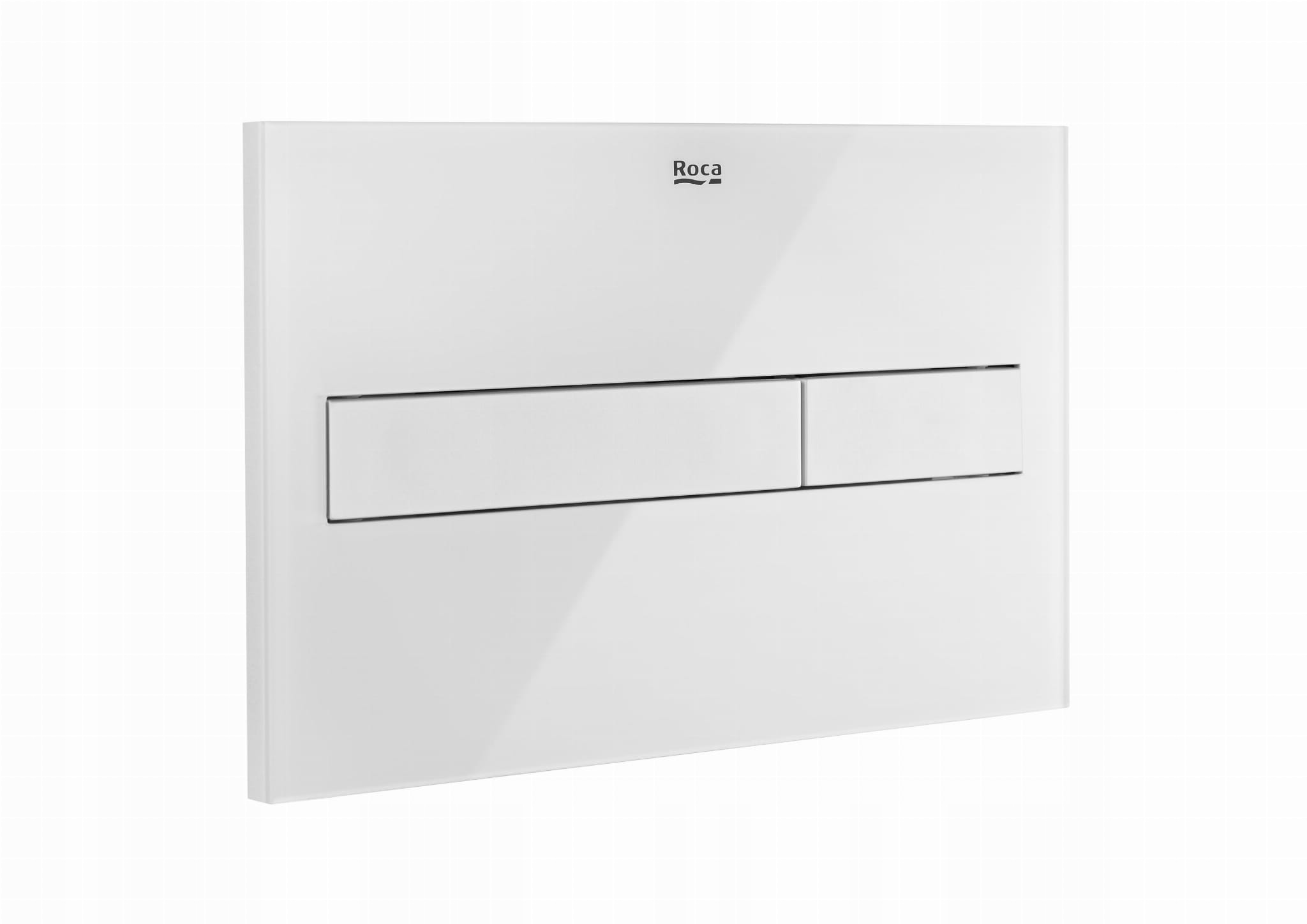 Splachovacie WC tlačítko -  ROCA PL7 Jedno dvojité sklenené gombíky A890188309