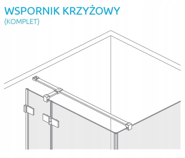 RADAWAY 6KWK1B Black Cross Držiak pre hriadeľ 6