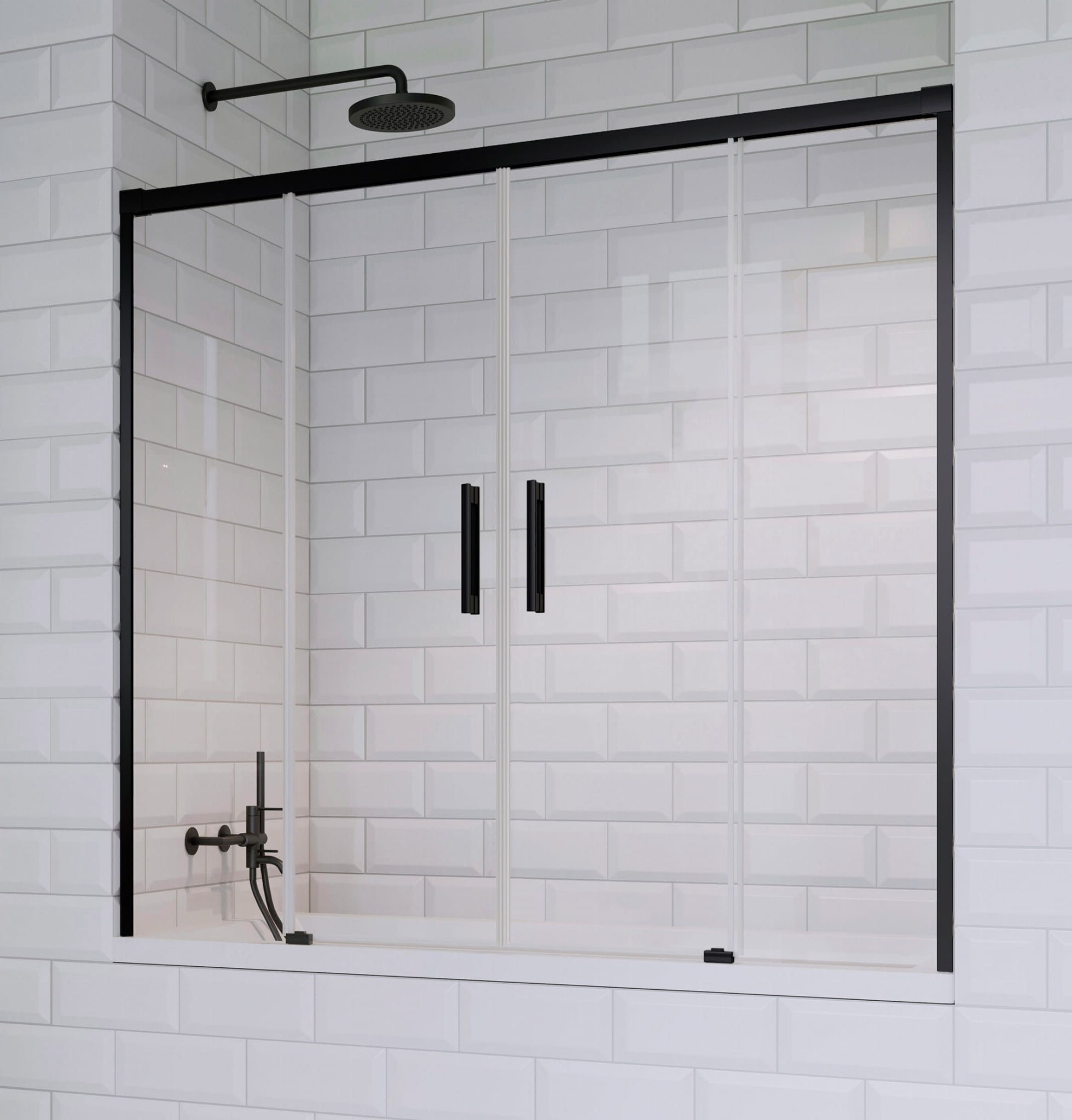 Vaňová zástena - RADAWAY IDEA BLACK PN DWD 150 Nawannowa Budovy