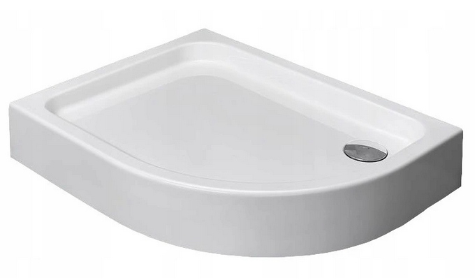 Sprchová vanička - RADAWAY LAROS E Compakt 100x80 ľavý biely sprchový podnos