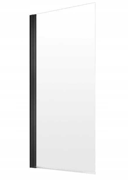 Vaňová zástena - RADAWAY NES 8 Black PNJ a 100 cm reproduktor Narwan