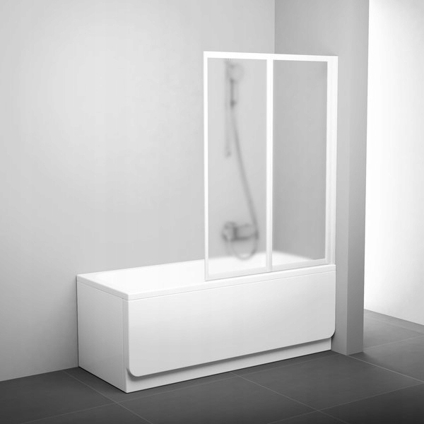 Vaňová zástena - Ravak Narvanne 105 Satin, hroznové sklo
