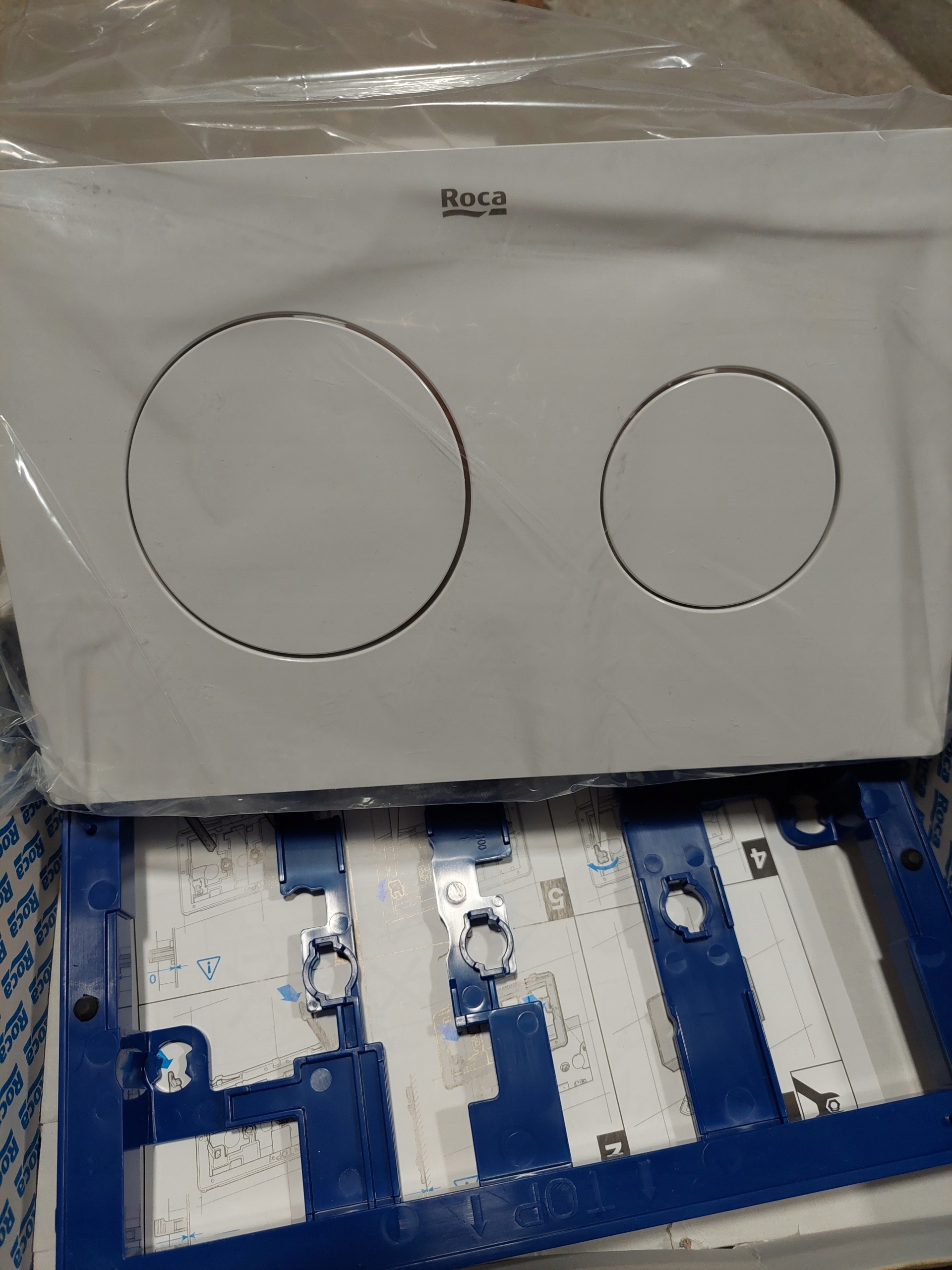 Roca Dual White Button - Nová sada