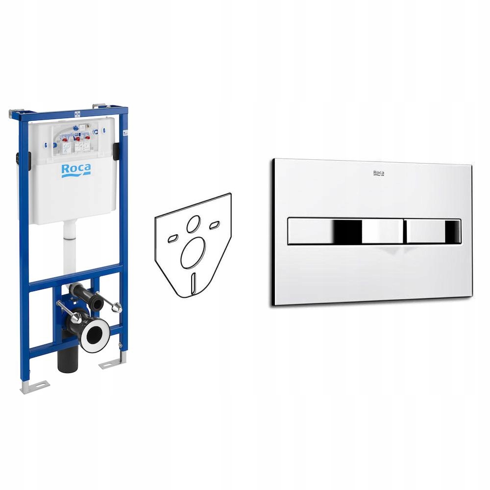 Roca Kit 4in1 Regál na tlačidlo WC + Chrome