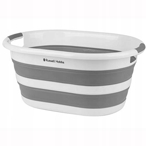 Kôš na bielizeň - Russell Hobbs LA053879WHTEU Oval Skladací kôš N
