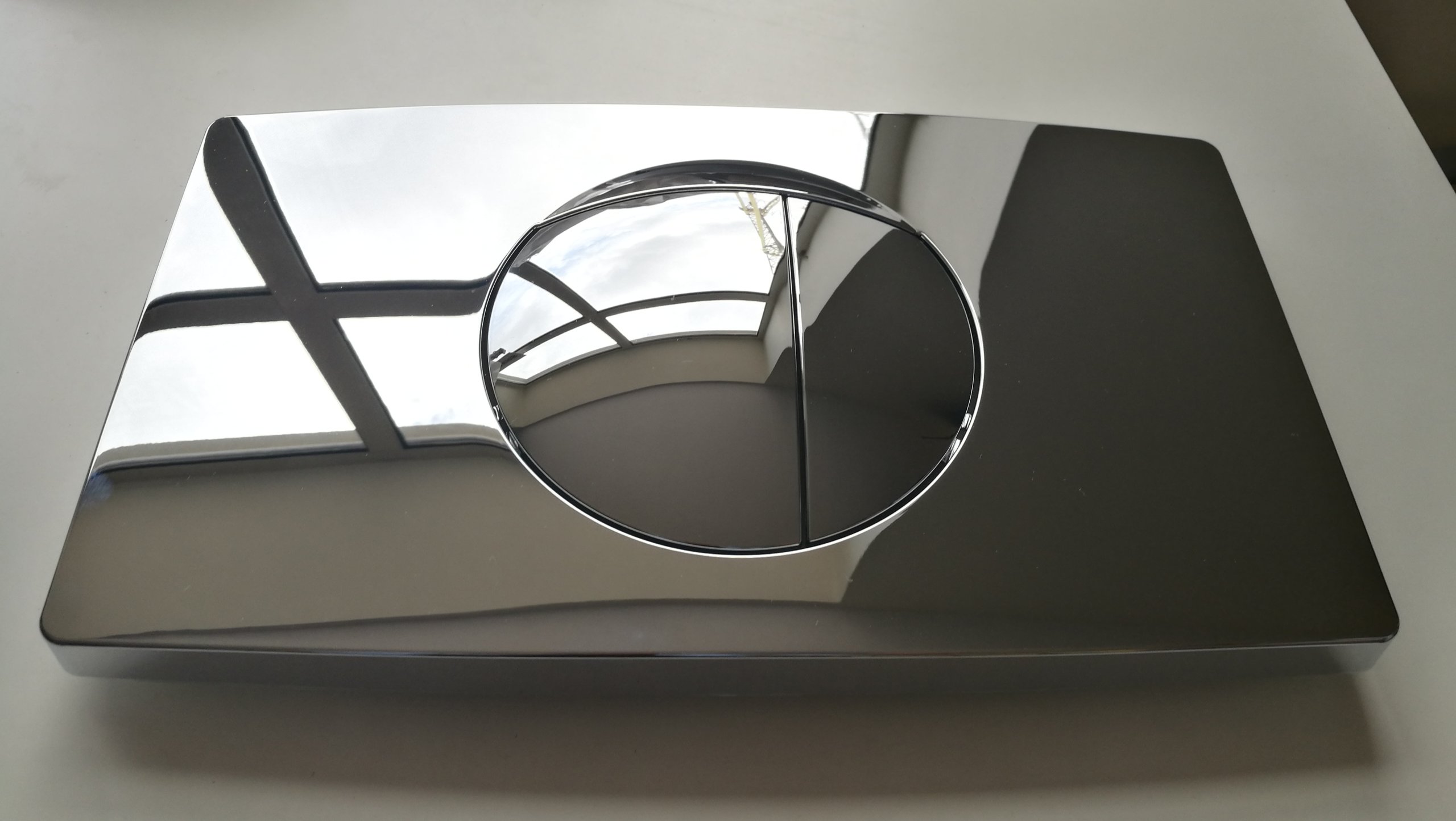 Sanit Big Chrome Gloss Button, WC 995