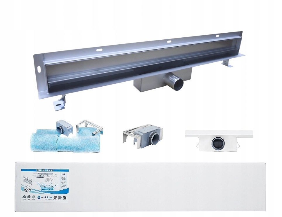 Sprchový žľab odtok - Odtok sanit linky na stenu 70 cm 52 mm set