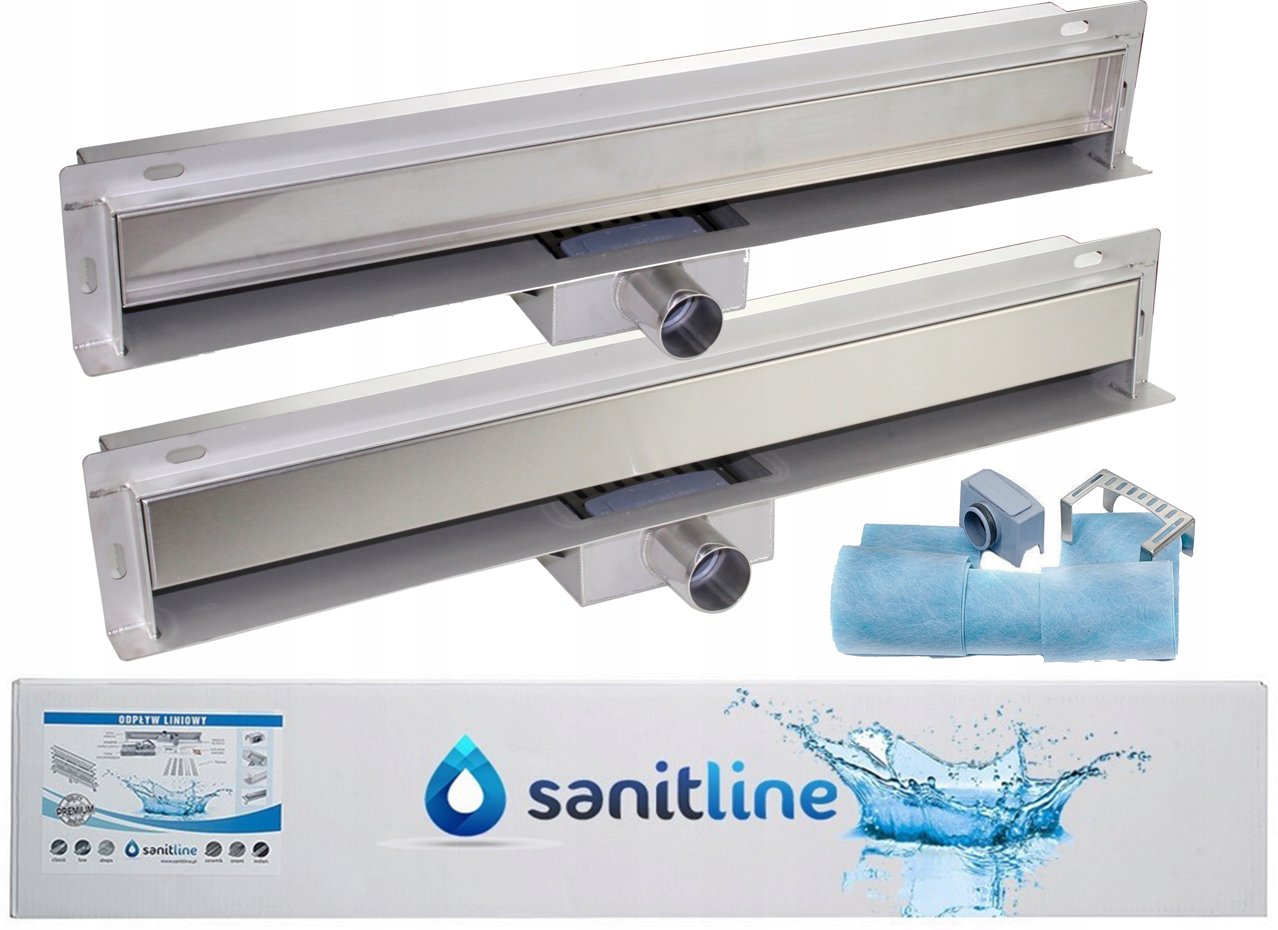 Sprchový žľab odtok - Sada sanitskej steny 100 cm 52 mm set