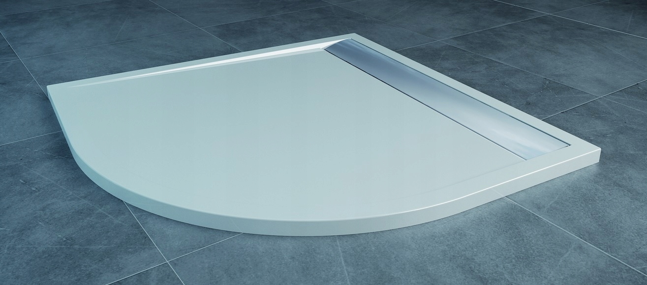 Sprchová vanička - Sanswiss Ila Paddling Pool 80x80 Half -Round + SIPHON