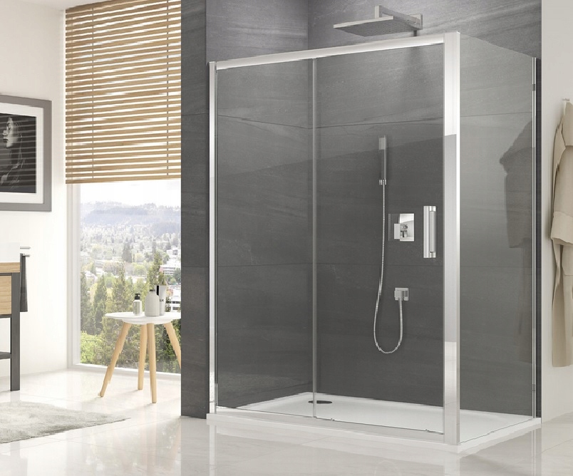 Sprchový kút, kabína - Sanswissa Ocel Cubicle Oces2+OCeaf 120x90