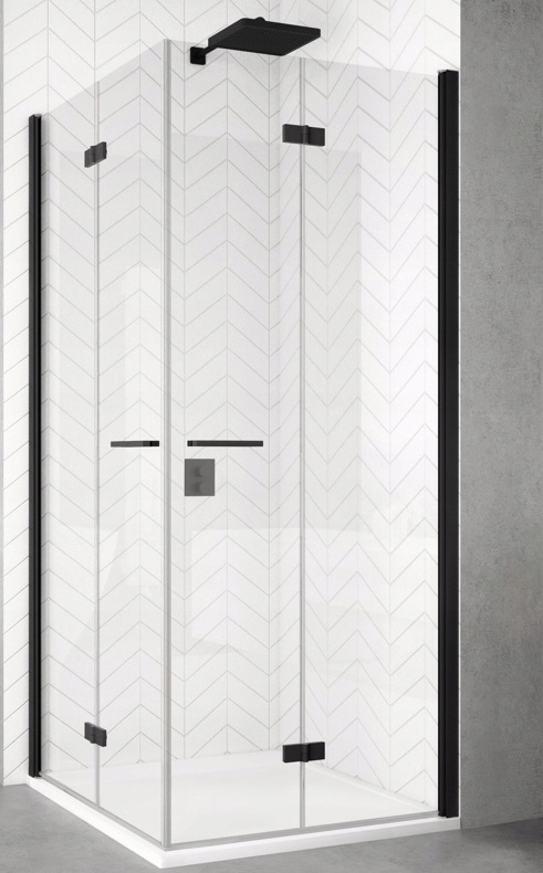 Sprchový kút, kabína - Sanswiss Solino Cabin 100x100 Solf1 G+D Čierna