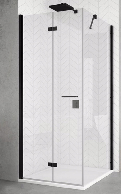 Sprchový kút, kabína - Sanswiss Solino Cabin 80x80 Solf1+solt1 čierna