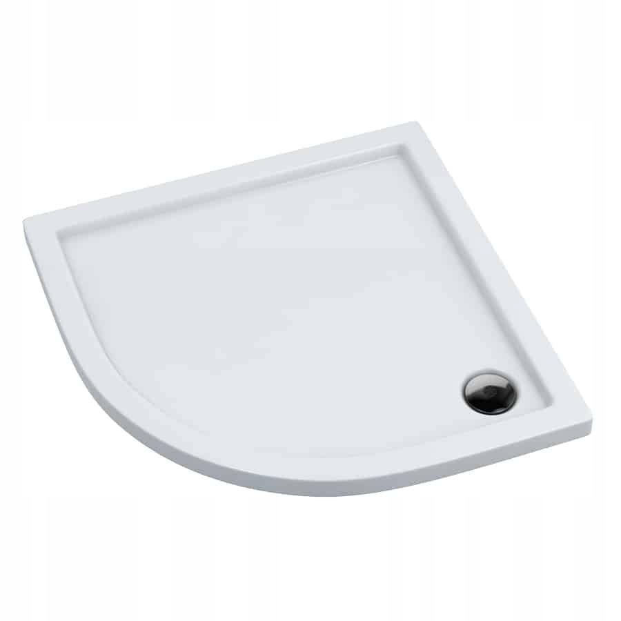 Sprchová vanička - Štvorcový sprchový podnos, biely akryl 75x75