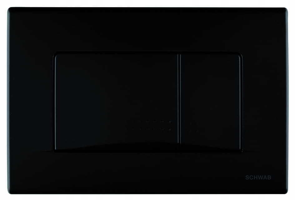 Splachovacie WC tlačítko - Schwab Button Duo Black Mat