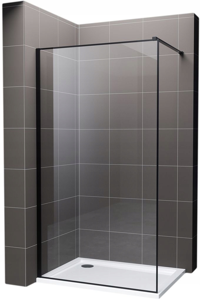 Sprchová zástena - 80 cm čierna mata hawisa mat sprcha