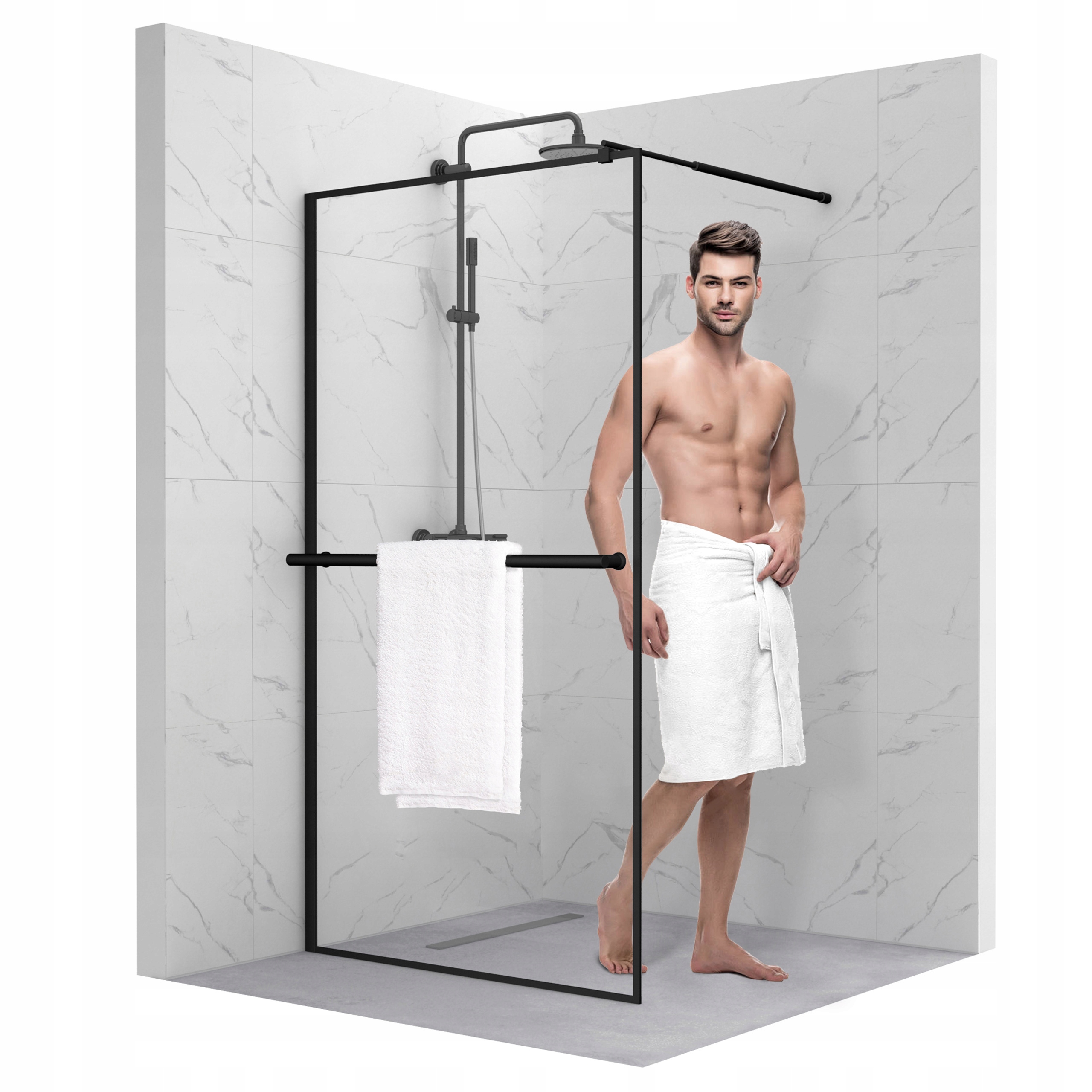 Sprchová zástena - Sprchové dvere NES 8 DWD II 150x200 W2 RADAWAY