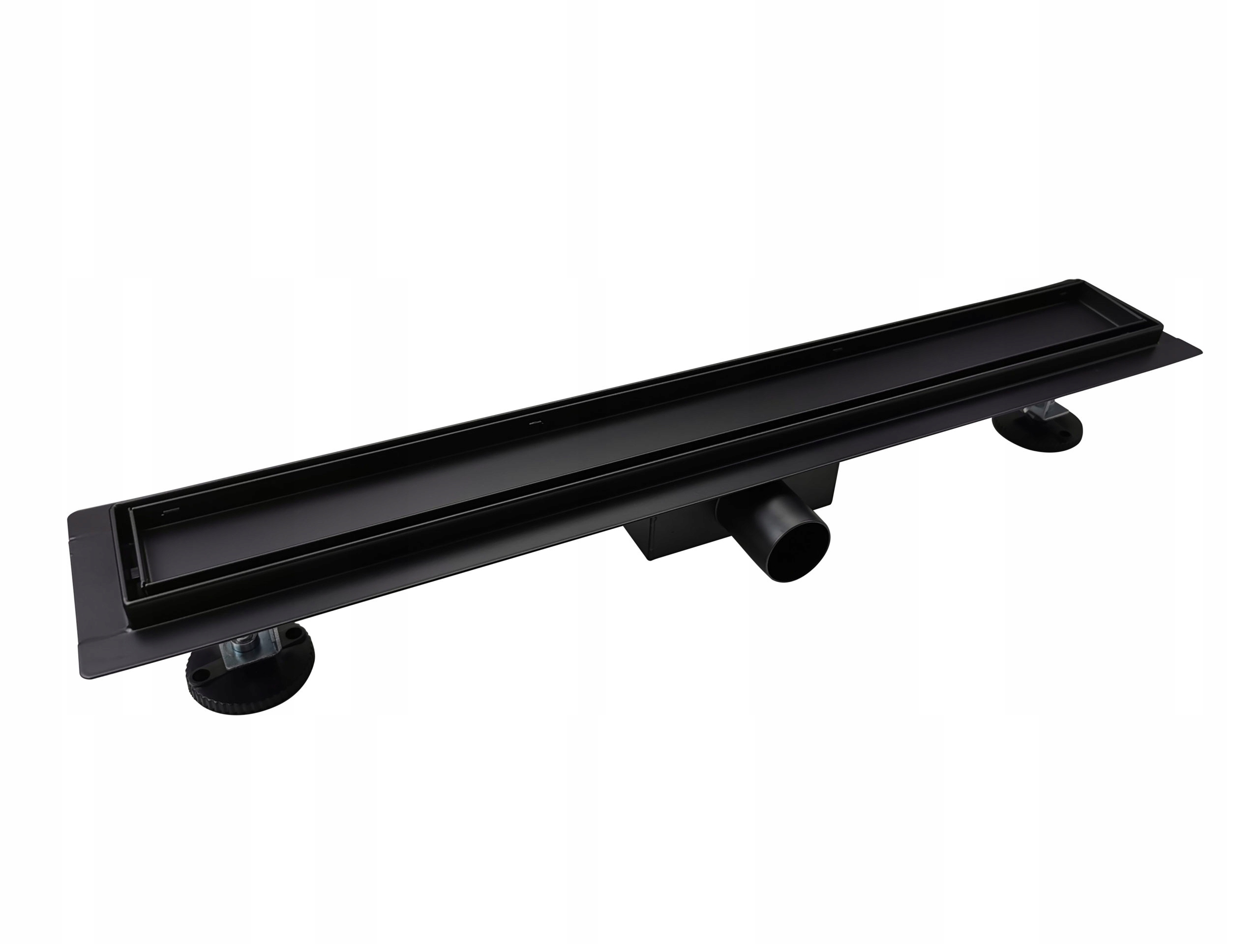 Sprchový žľab odtok - Lineárny morský koník 2in1, 1200 mm, čierna podložka