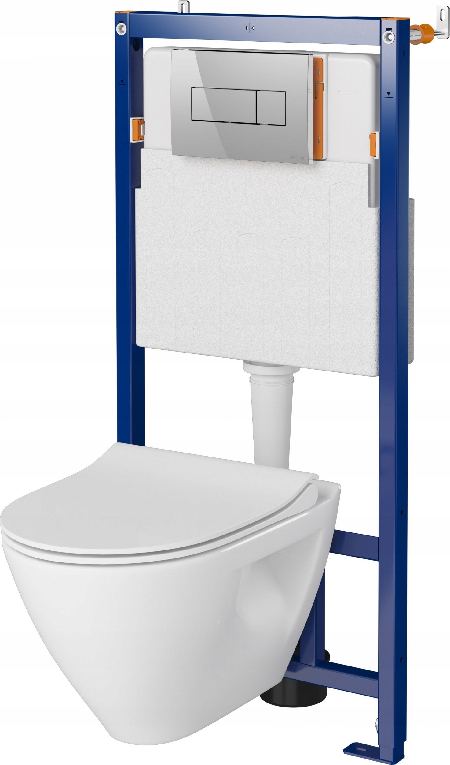 Podomietkový WC modul -  Set B606 Tech Line Opti, Mille Suspendovaná misa