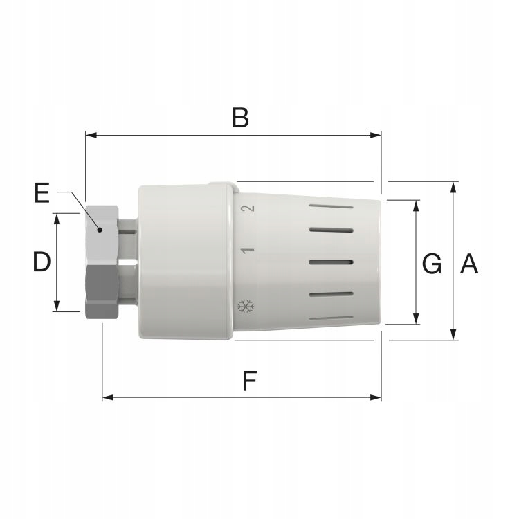 Simplex TC-S3 M30X1.5 Termostaay Head