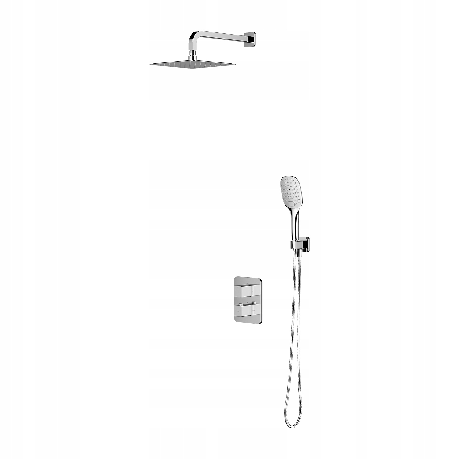 Omnires Y1244Luxbl Black Thermostat Spray Set
