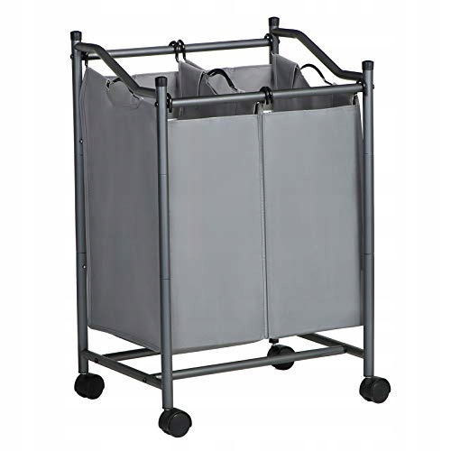 Kôš na bielizeň -  Sorter SongMics Washing Sorter s valcami a 2 priehradkami