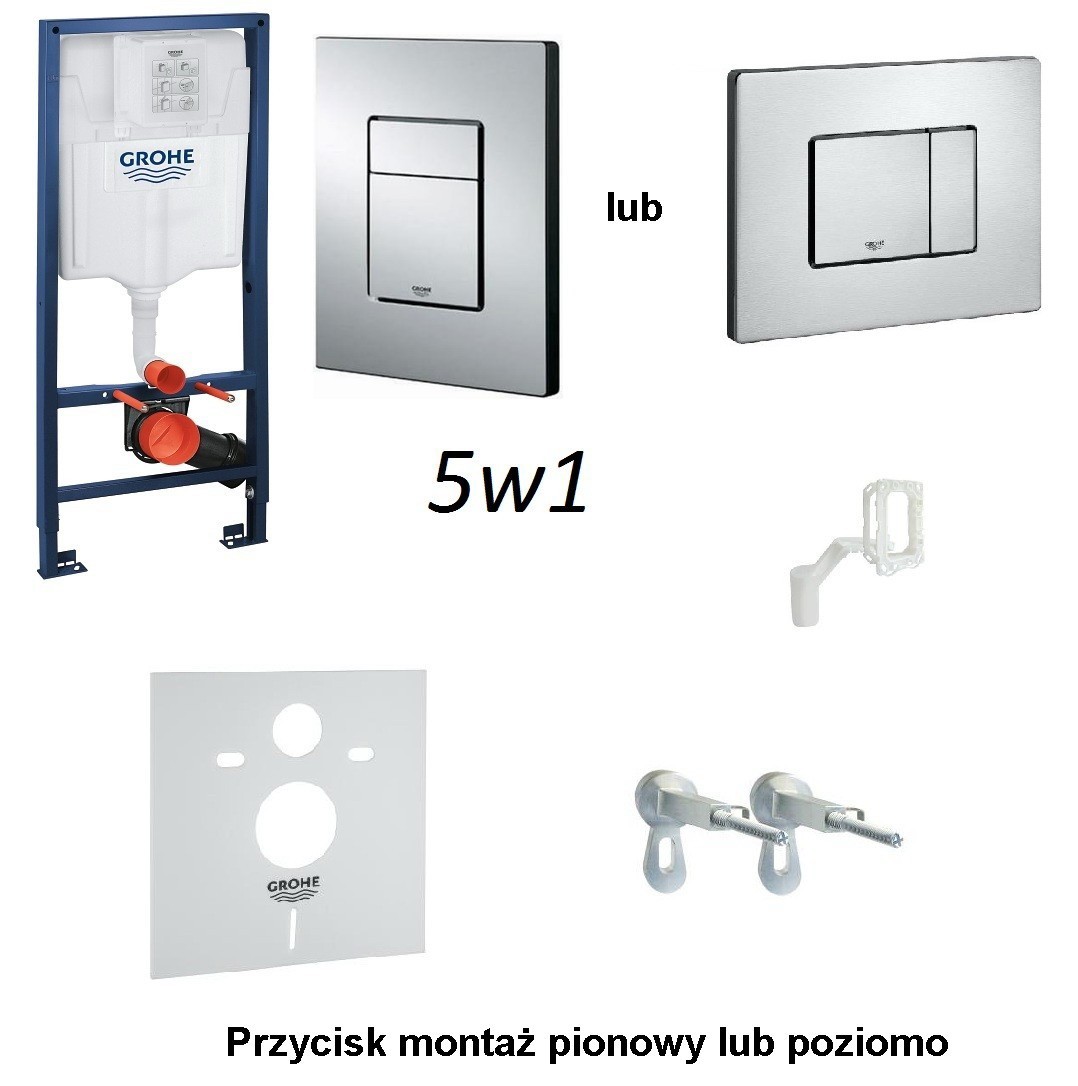 Grohe 5v1 rám korčule Chrome Mat 39449000