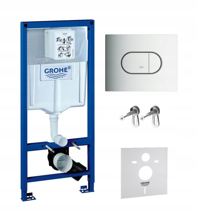 Podomietkový WC modul -  Grohe Rapid SL Frame Chrome Button Button