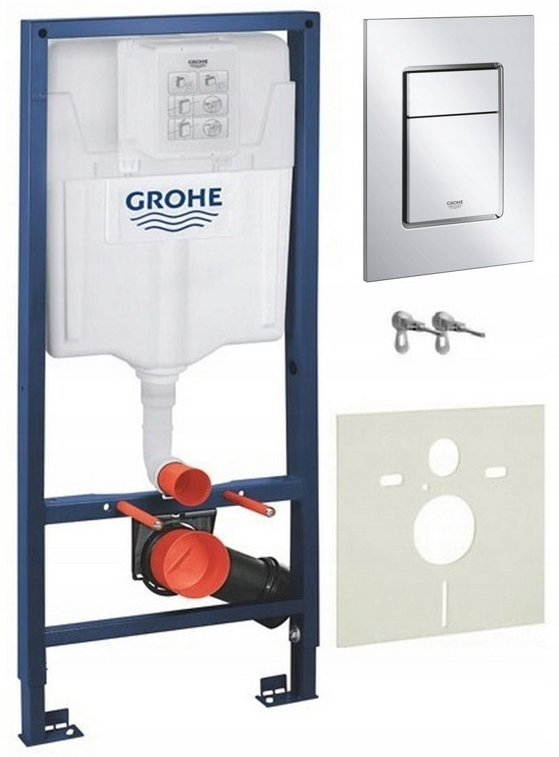 FRAME GROHE RAPID BUTTON + WC + rúrkových konzol + + MATA