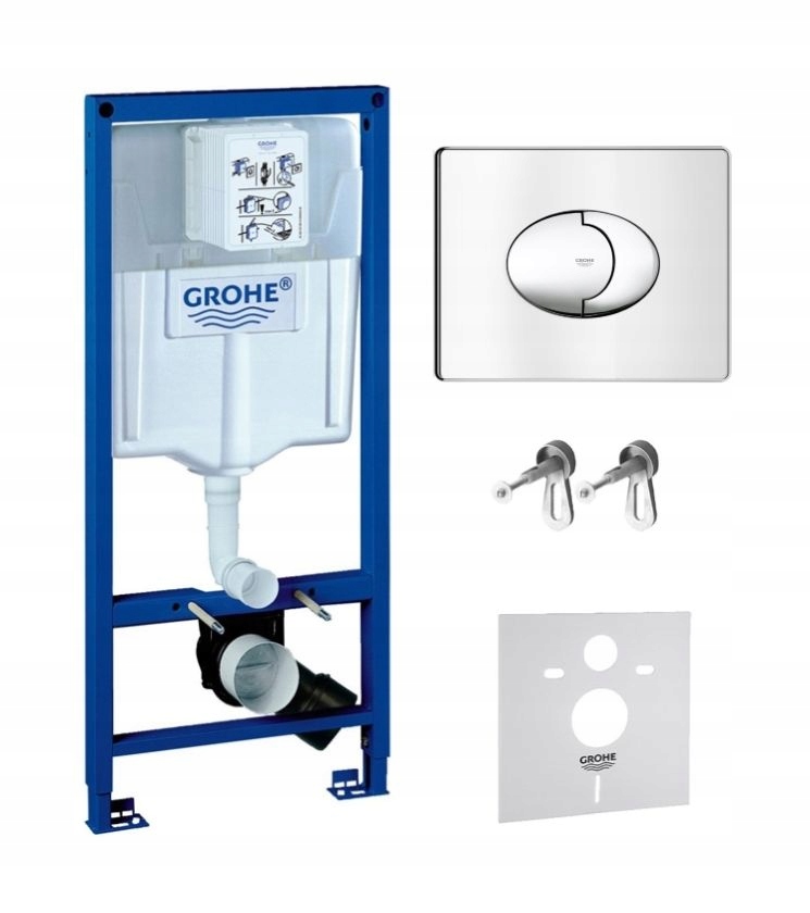 Podomietkový WC modul -  Grohe 4w1 skrytý rám+tlačidlo vzduchu korčule