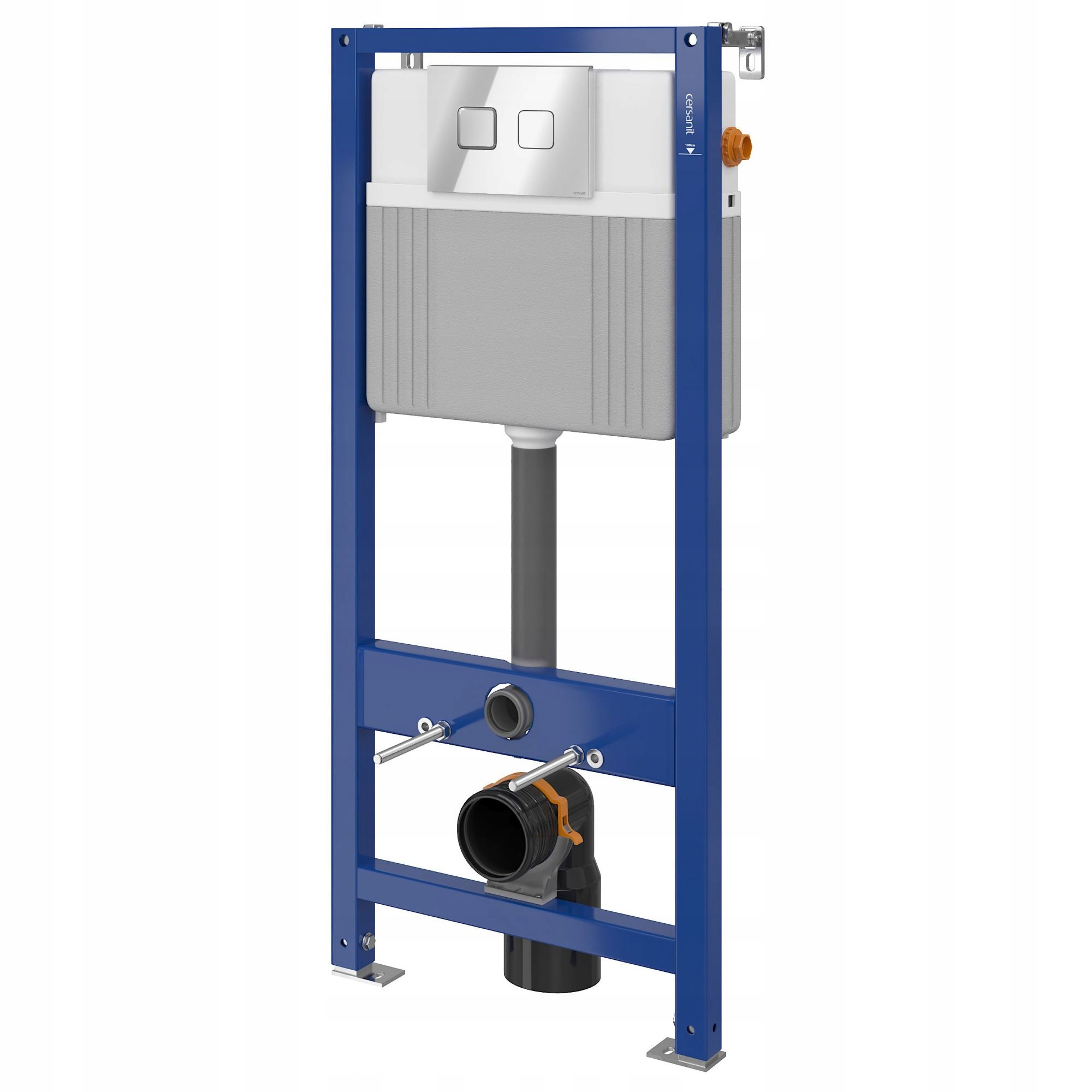 Podomietkový WC modul - Flush Frame Chrome Cersanit Aqua Button