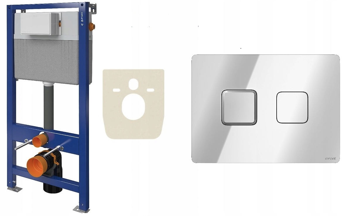 FRAME WC Cersanit AQUA + 52 + Tlačidlo mat