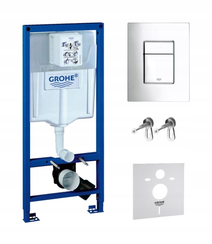 Podomietkový WC modul -  GROHE WC RÁM GOMBÍK SKATE COSMOPOLITAN CHROME