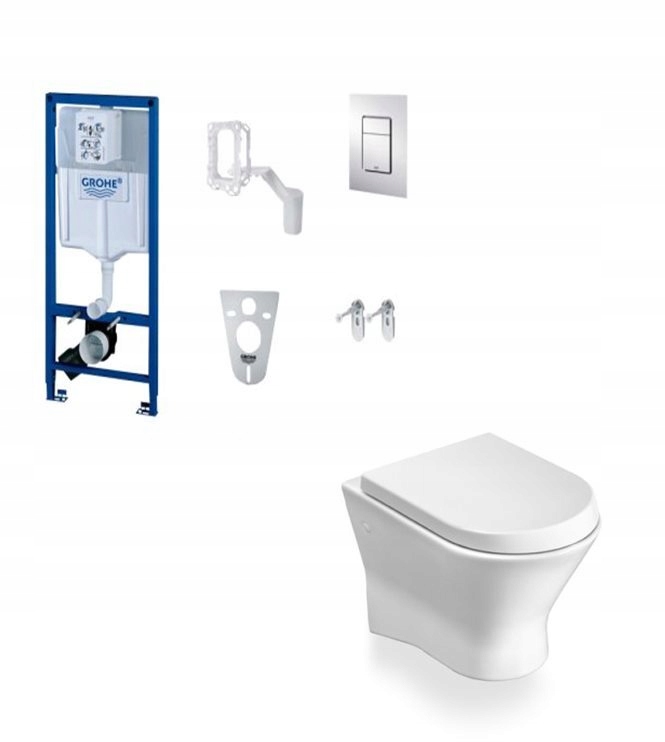 WC misa - WC GROHE RAPID 38827 + ROCA NEXO + D W / O