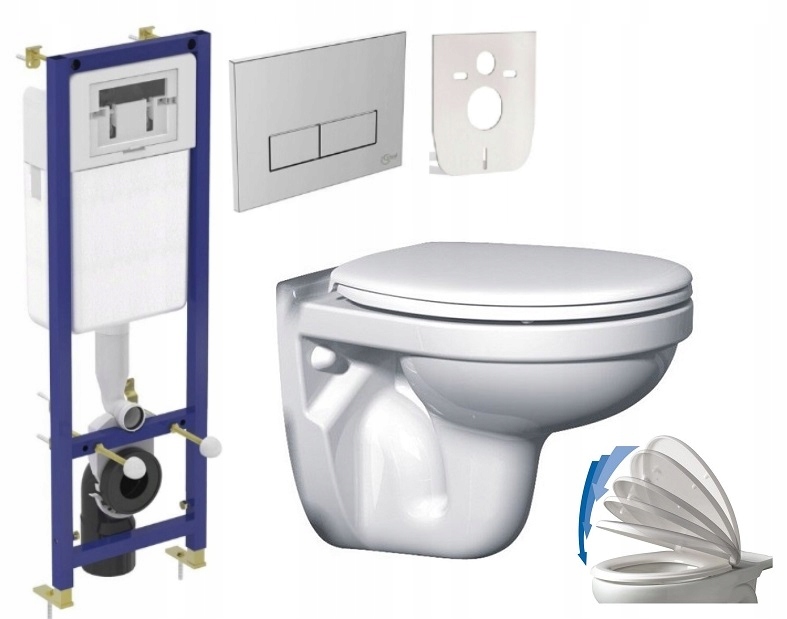 WC misa - Nastavenie misky WC Frame Set Set Bowl - 6in1
