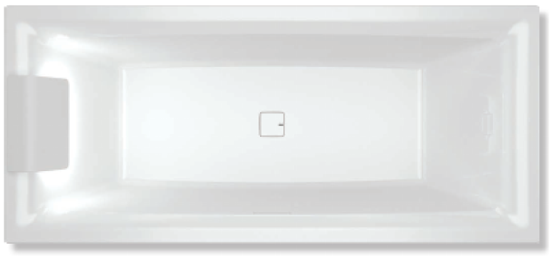 Vaňa - STILL SQUARE LED 170x75 C RIHO VAŇA
